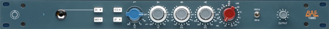 BAE Audio 1066D 19" 1RU rack w/power supply BAE Audio 1066D 19" 1RU rack w/power supply