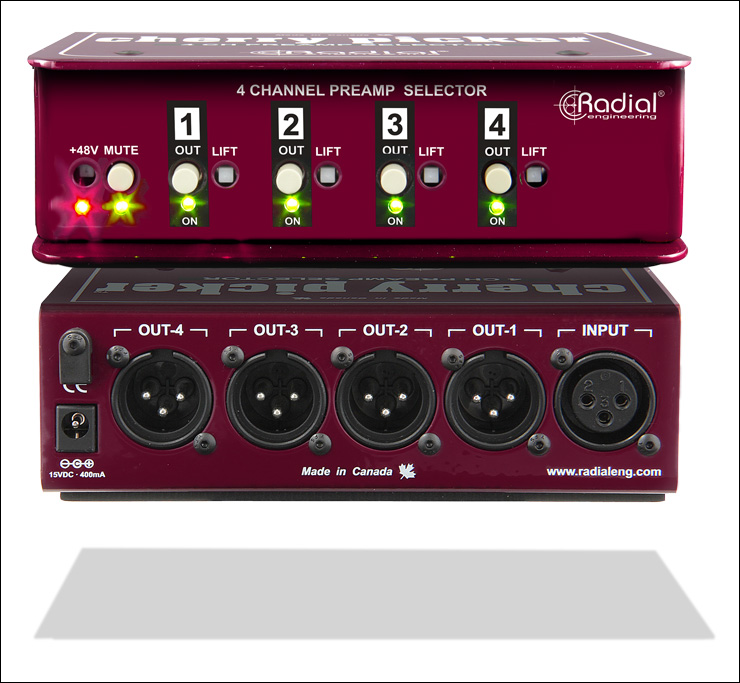 Radial Cherry Picker - Studio Preamp Selector Radial Cherry Picker - Studio Preamp Selector