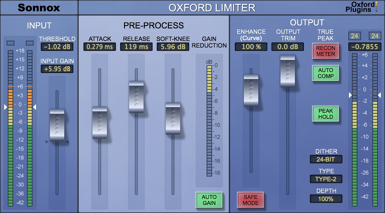 Sonnox Oxford Limiter Native