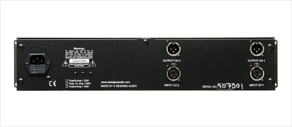 A-Designs Hammer 2 Dual Channel Tube EQ A-Designs Hammer 2 Dual Channel Tube EQ