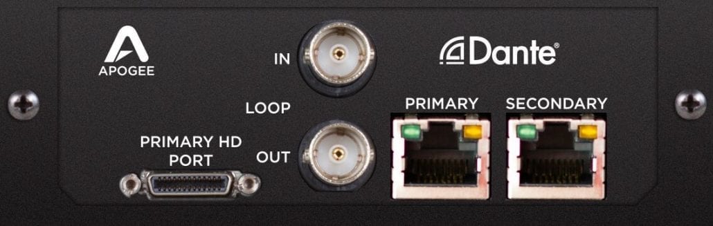 Apogee Symphony I/O Mk II Dante Card Apogee Symphony I/O Mk II Dante Card