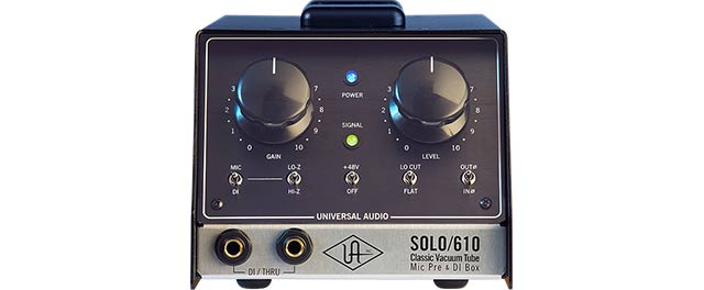 Universal Audio Solo/610 Classic Tube Single Channel Mic Pre Universal Audio Solo/610 Classic Tube Single Channel Mic Pre