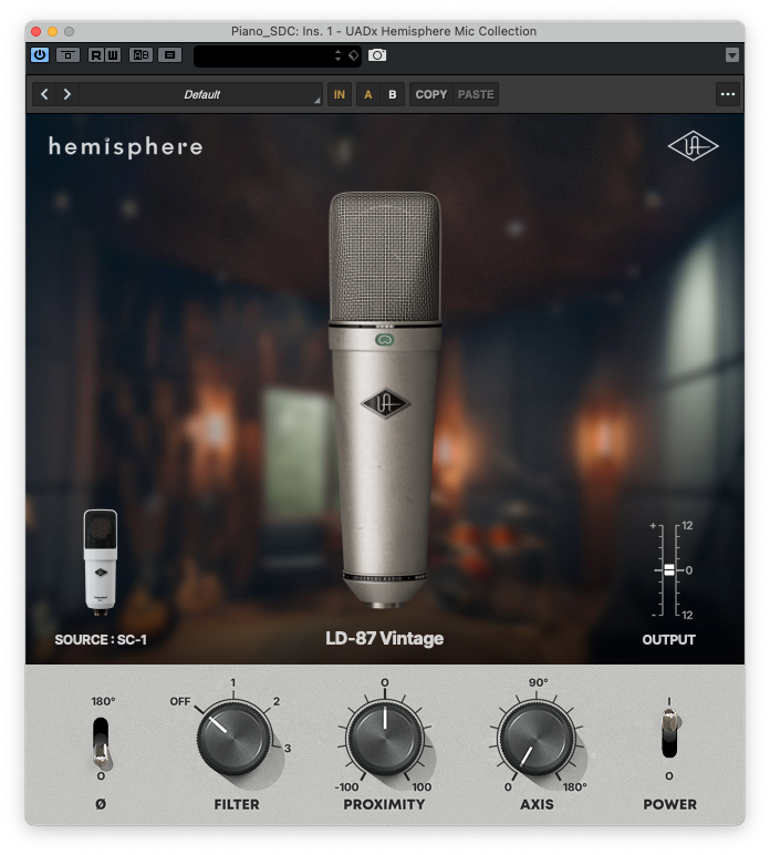 Universal Audio SC-1 Standard Condenser with Hemisphere Mic Modeling Universal Audio SC-1 Standard Condenser with Hemisphere Mic Modeling