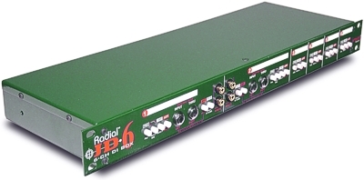 Radial JD-6 DI Box for Rackmontage
