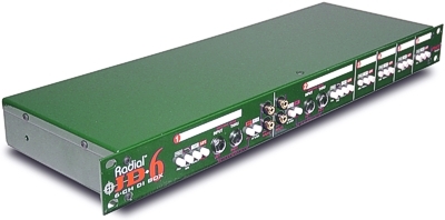 Radial JD-6 DI Box for Rackmontage Radial JD-6 DI Box for Rackmontage