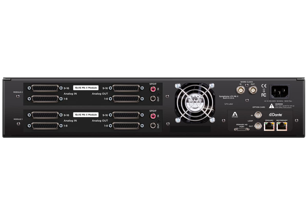 Apogee Symphony I/O MK II 32X32 Dante Apogee Symphony I/O MK II 32X32 Dante