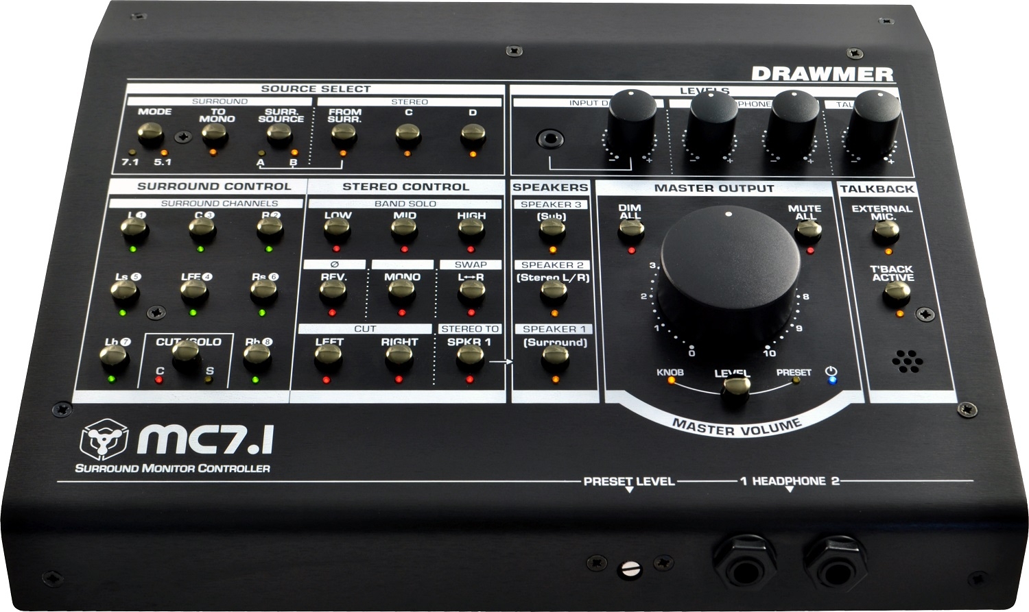 Drawmer MC7.1 - Surround Monitor Controller Drawmer MC7.1 - Surround Monitor Controller