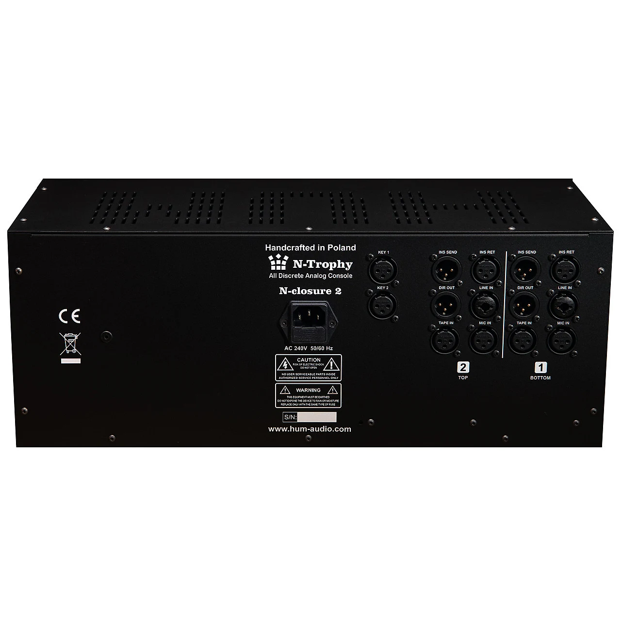 HUM AUDIO N-Closure 2 Channel Strip Rack (Single) HUM AUDIO N-Closure 2 Channel Strip Rack (Single)