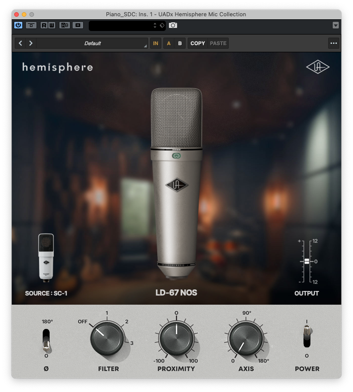 Universal Audio SC-1 Standard Condenser with Hemisphere Mic Modeling Universal Audio SC-1 Standard Condenser with Hemisphere Mic Modeling