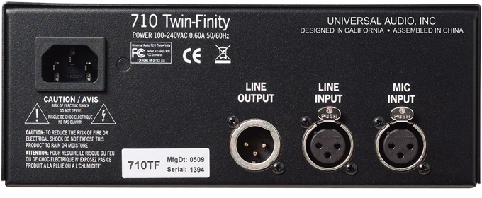 Universal Audio 710 Twin-Finity Universal Audio 710 Twin-Finity
