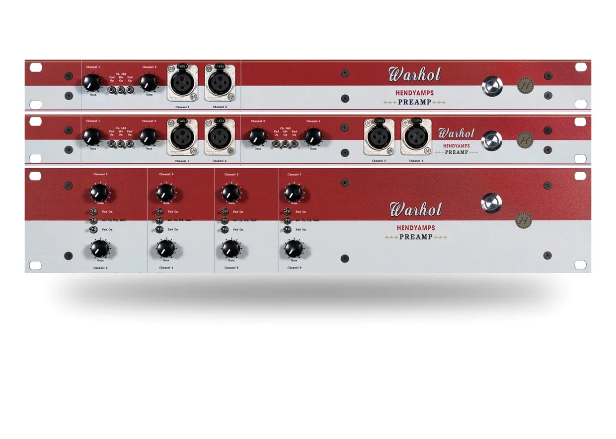 Hendyamps Warhol Mic Preamp - 4 Channel